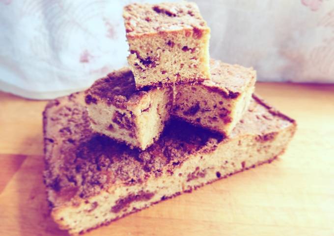 Crumb cake con streusel al caffè e cannella