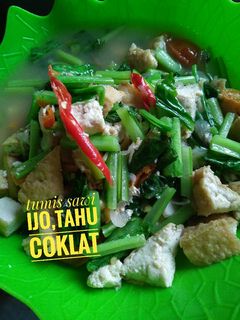 Foto resep Tumis sawi ijo tahu coklat