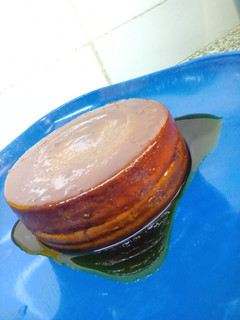 Una foto de Flan cubano