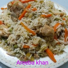 A picture of Chinese Chicken Fried Rice.