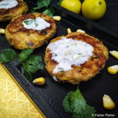 Sweet Potatoes Corn Cakes A picture of Sweet Potatoes Corn Cakes.