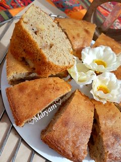 عکسی از دستور کیک سیب و دارچین
