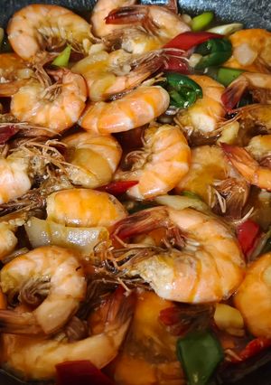 Foto resep Udang Asam Pedas