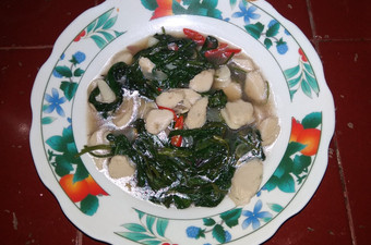 Cara Gampang Menyiapkan Cah kangkung otak otak ikan Anti Gagal