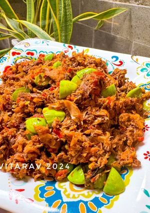 Foto resep Cakalang asap balado pete