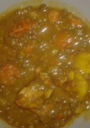 Una foto de Lentejas con costilla