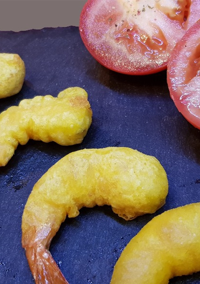 Una foto de Gambas a la Gabardina
