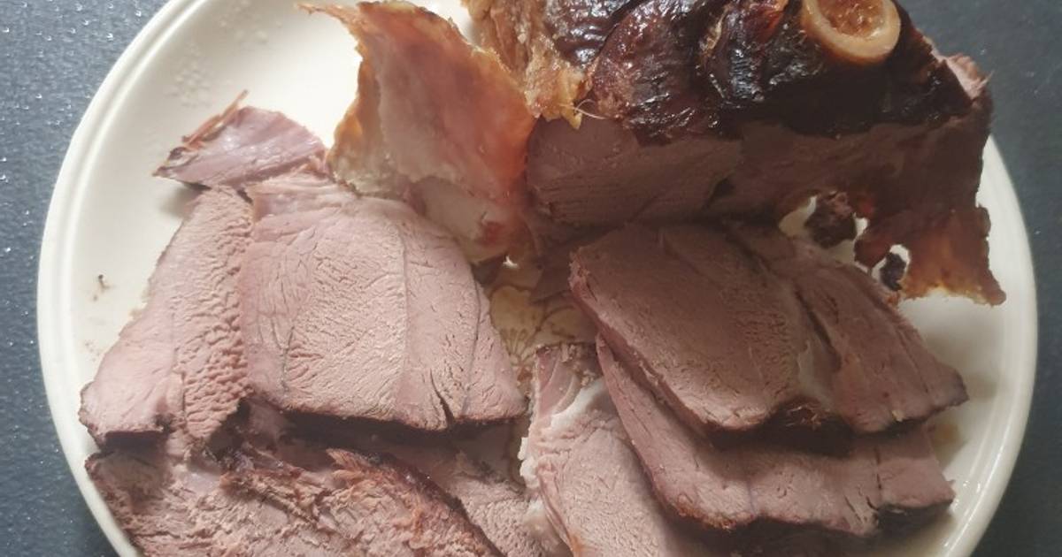 Slow roasted Half Leg Lamb Recipe by Gary Waite - Cookpad