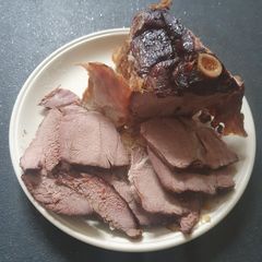 A picture of Slow roasted Half Leg Lamb.