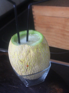 Una foto de Melón de Galia con moscatel