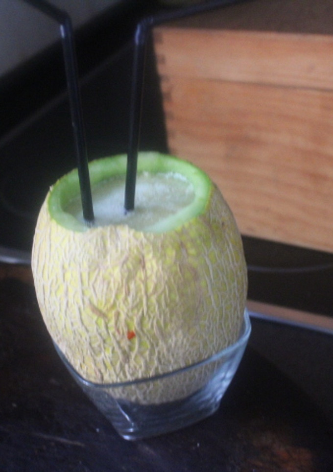 Una foto de Melón de Galia con moscatel