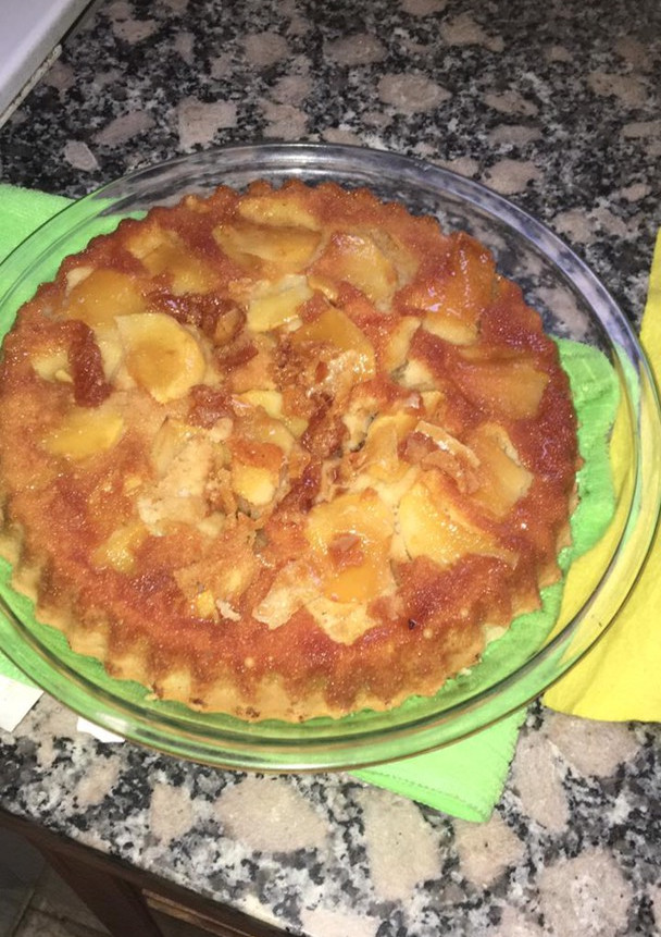 Una foto de Torta de manzana invertida