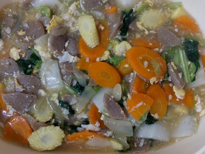 Easy Way Make Capcay Kuah Kental the Awesome  Really delicious