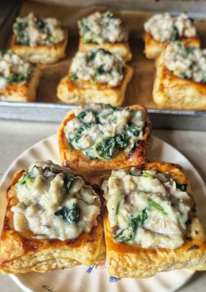Foto resep Chicken Spinach n Mushroom Pie