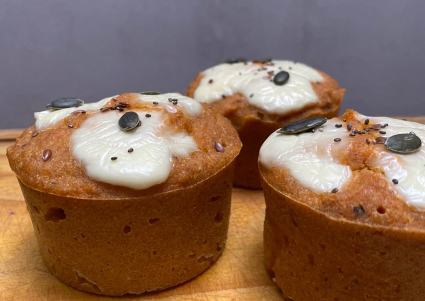 Muffins de calabaza y queso