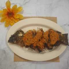 A picture of Ikan Mas Natinombur Bumbu Andaliman Asli Batak.
