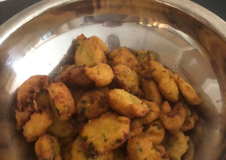 Simple Way to Make Quick Bread fritters (bhajiyas)