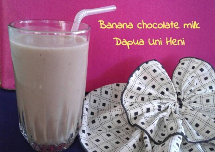 Banana chocolate milk 🍌🍫🥛