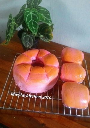 Foto resep Roti Sobek Buah Naga Super Lembut 1 telur