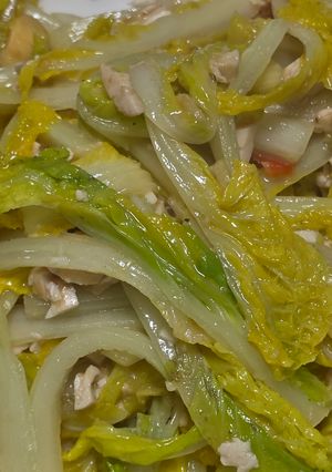 娃娃菜炒鹹蛋 的食譜成品照片