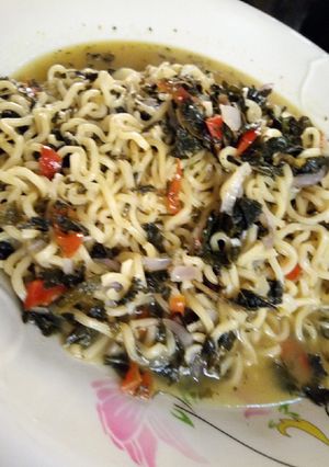 A picture of Taste palette riviving indomie (sour & spicy noodles).