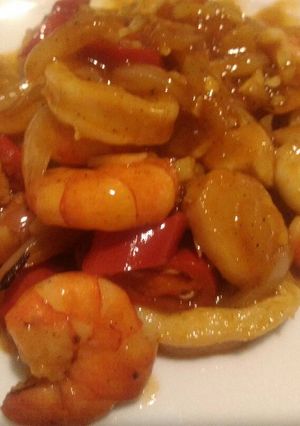 Foto resep Udang Cumi Saus Margarin