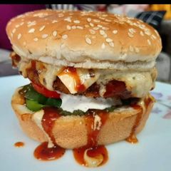 A picture of McAloo Tikki Burger.