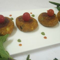 Corn tikki A picture of Corn tikki.