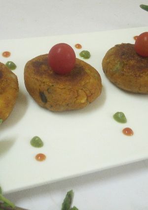 A picture of Corn tikki.