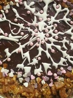 Mega csokis torta recept fotója
