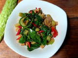 Tumis Pare Daun Melinjo Tempe Kedelai