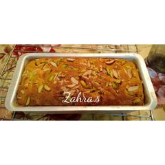 A picture of Mawa loaf cake.