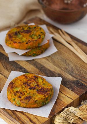 Foto di Burger di verdure (veggie burger)