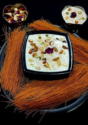 A picture of Vermicellli kheer.