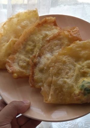 A picture of Egg and Sausage Fritters.