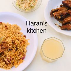 A picture of Arabian carrot rice.