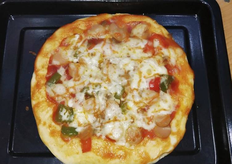 Pizza teflon (no ulen, no telur, no oven, no susu)