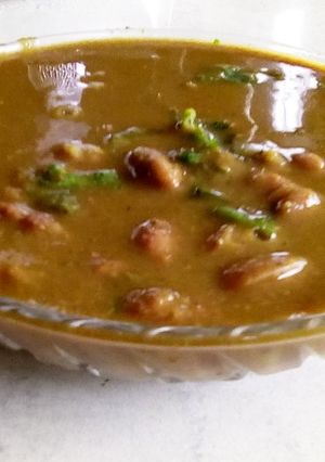 A picture of Rajma curry.