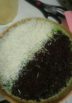 Foto resep Simple Martabak Manis Pandan Teflon