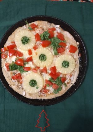 Una foto de Pizza