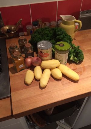 Une photo de Curry de chou Kale Et pommes de terre