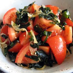 Wakame & Tomato Japanese Salad A picture of Wakame & Tomato Japanese Salad.