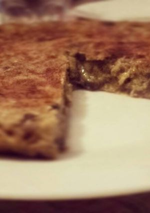 Una foto de Tortilla de berenjenas