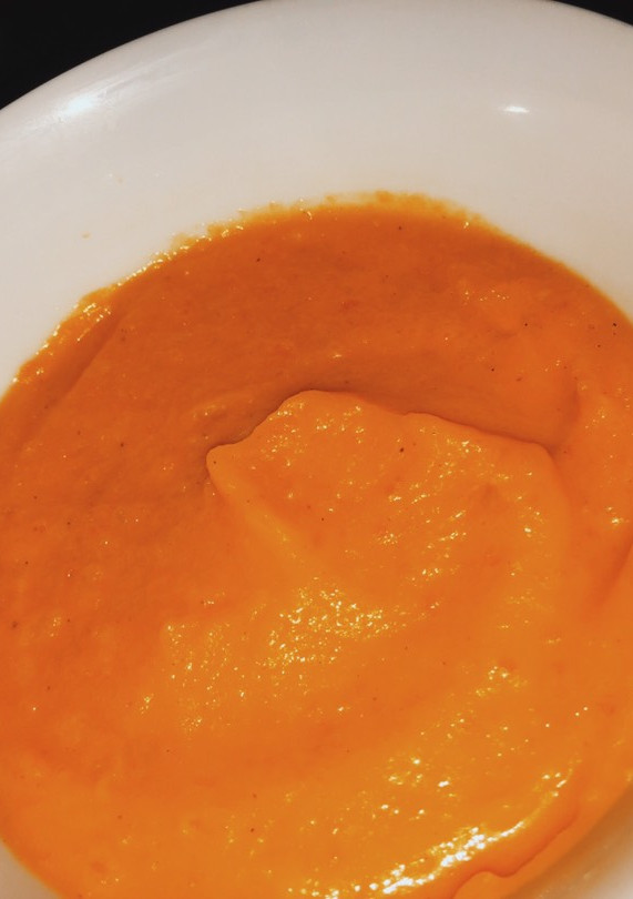 Una foto de Puré de calabaza