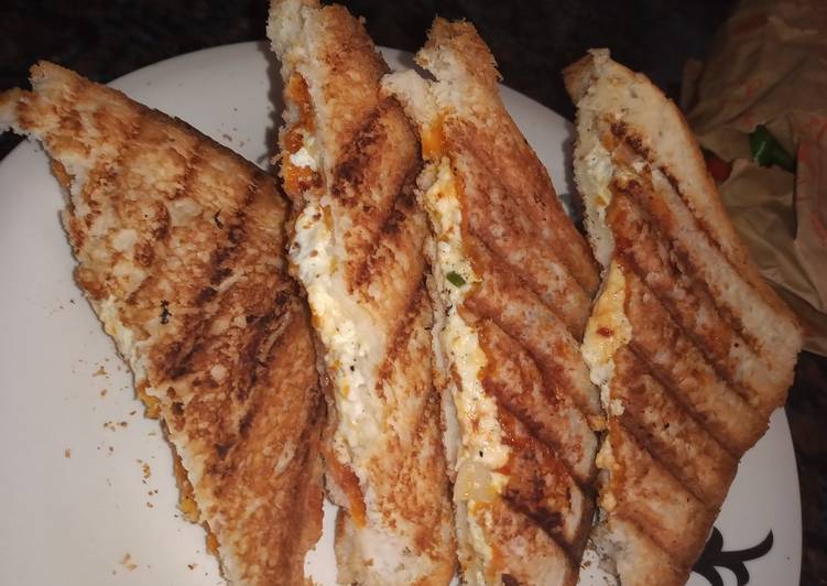 Recipe of Home made paneer Sandwich…kids love this in 27 Minutes for Mom