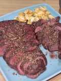 (Air Fryer) Garlic Black Pepper Steak