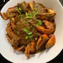 A picture of Crab masala.