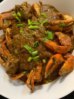 A picture of Crab masala.