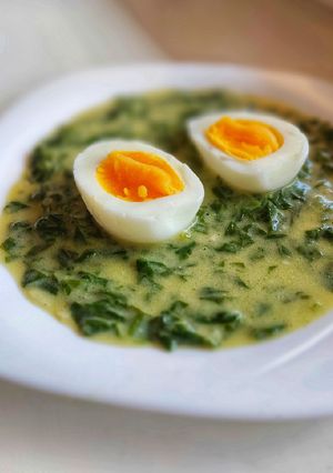 Spenót mártás 🍃 recept fotója