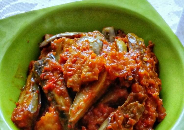 Recipe of Quick Terong Bumbu Merah / Eggplants in Spicy Red Chilli Sauce